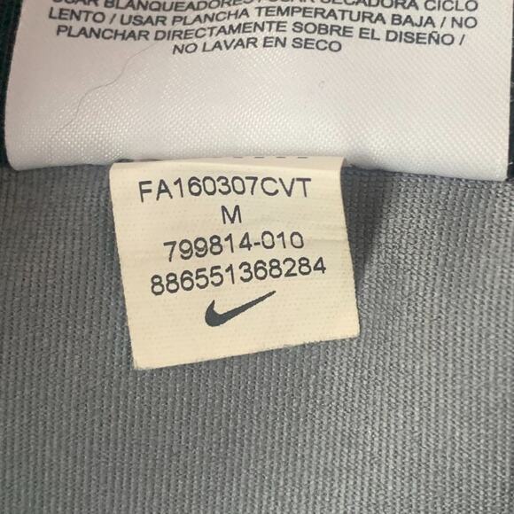 Nike Dri-Fit Capri Yoga Pants Black w/ Light Grey Pattern Back Hip Pocket M - Picture 10 of 11